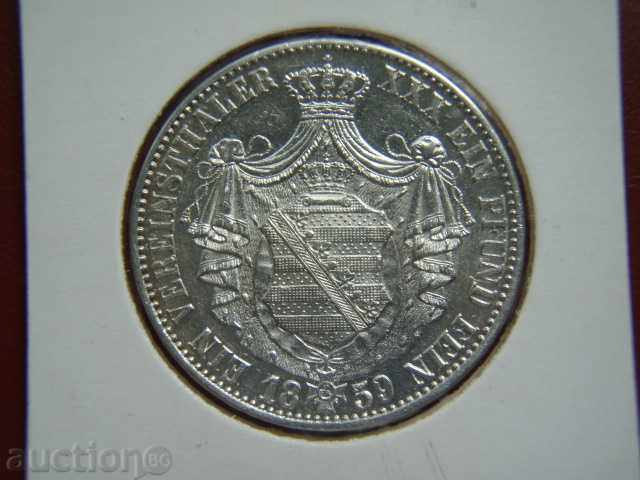 1 Thaler 1859 Germany (Saxony) / Saxony Germany - AU