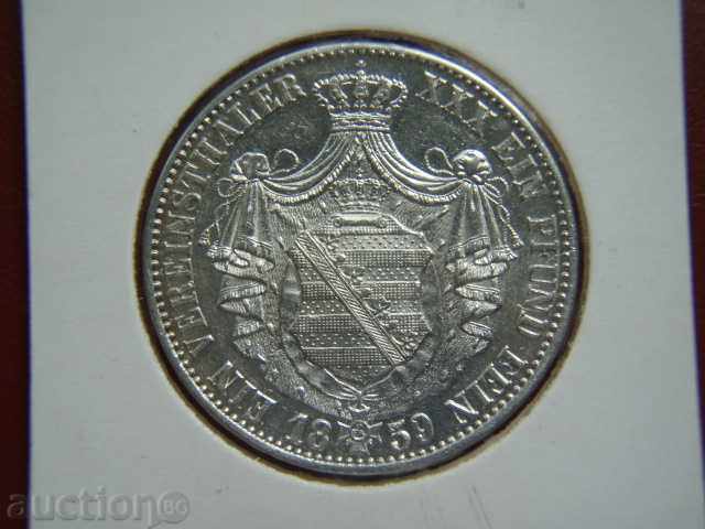 1 Thaler 1859 Germania (Saxonia) / Saxonia Germania - AU