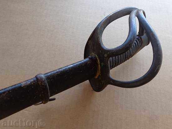 Delivery of French sword fighting with a cane, checker blade sword sword guard