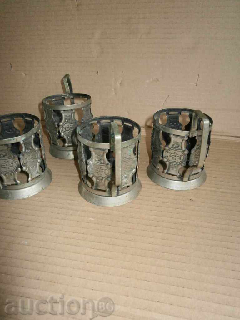 OLD RUSSIAN STANDARDS 4pcs - 5 OLD RUSSIAN STANDARDS 4pcs - 5