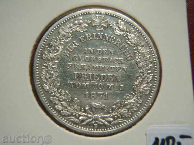 1 Taler 1871 Bremen (Germany) / Germany - AU with price 362.89 BGN | € 185.54