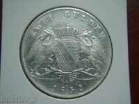 2 Gulden 1852 Baden (German States) - XF+