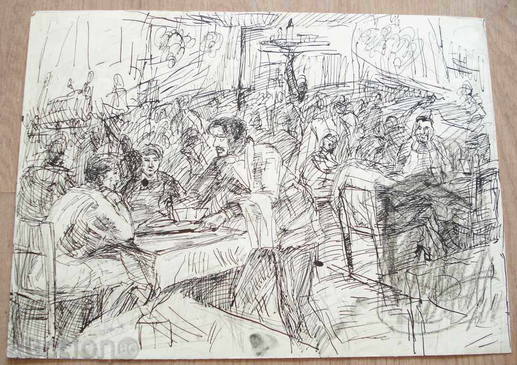 785 Grigor Spiridonov cerneală restaurant R.44 / 32 cm