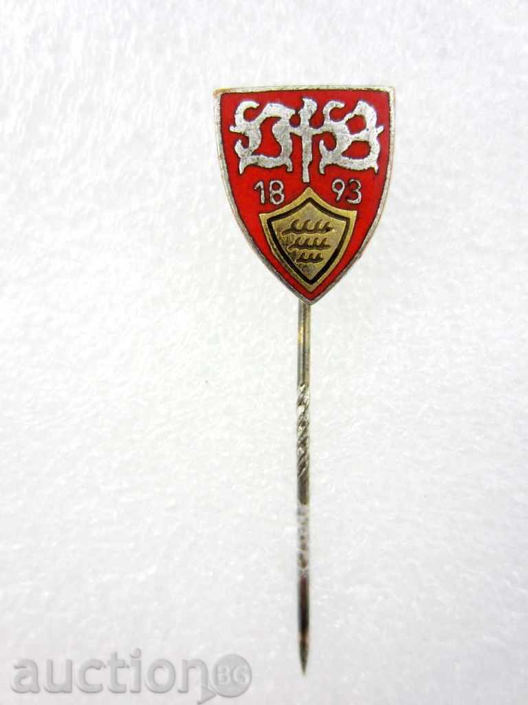 Auction OLD FOOTBALL BADGE-STUTTGARD-GERMANY-ORIGINAL-ENAMEL Auction OLD FOOTBALL BADGE-STUTTGARD-GERMANY-ORIGINAL-ENAMEL