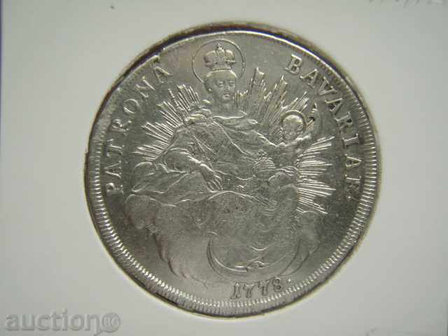 1 Thaler 1778 Bavaria (German States) / Germany - XF with price 459.89 BGN | € 235.14 1 Thaler 1778 Bavaria (German States) / Germany - XF with price 459.89 BGN | € 235.14