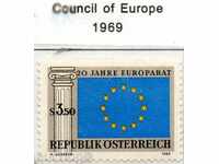 1969. Австрия. 20 г. Съвет на Европа.