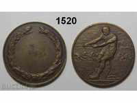 Remorcher de război antic medalie de alamă engleză 32,8 mm