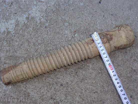 Delivery of Old wood screw wooden from the clamp primitive Delivery of Old wood screw wooden from the clamp primitive