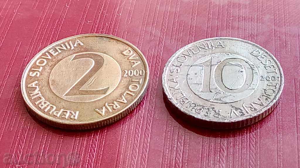 Лот монети от Словения