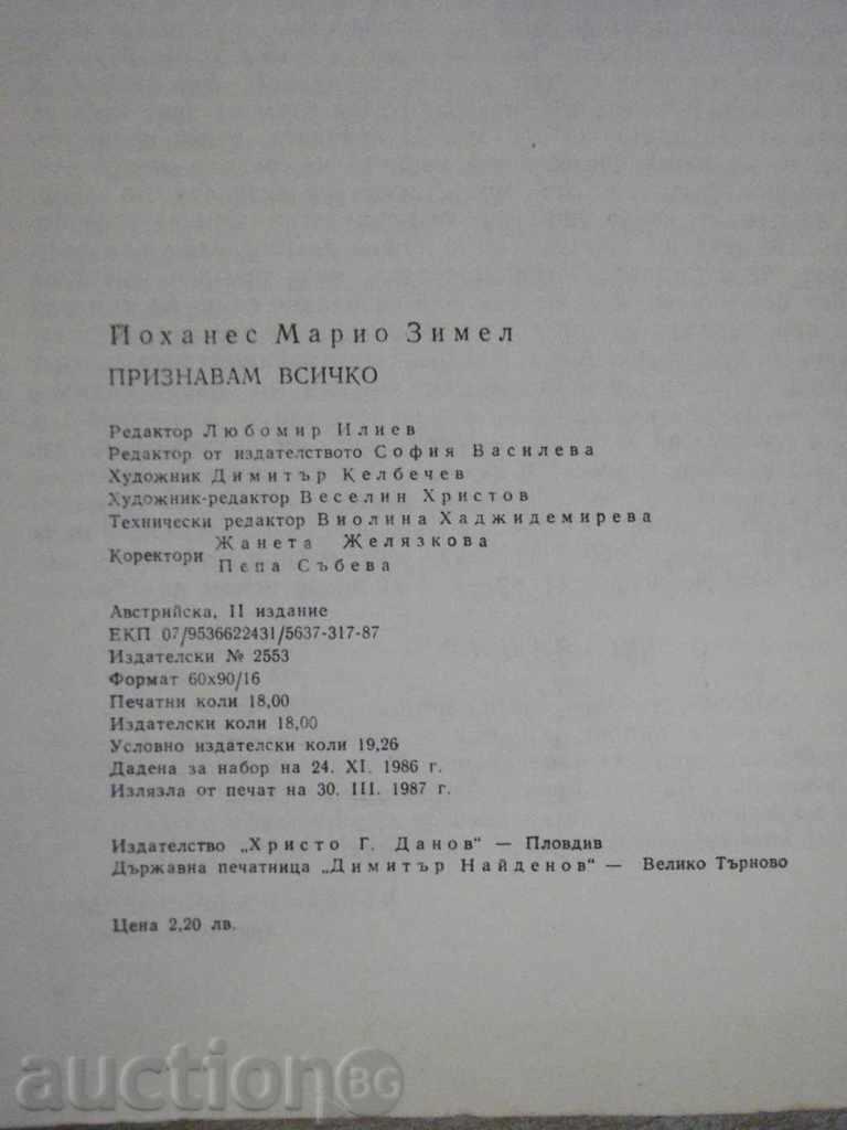 "I Recognize Everything - Johannes Mario Zimel" - 288 pages - 6