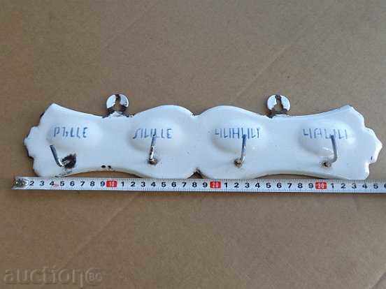 Enamelled coat hanger with enamel Enamelled coat hanger with enamel