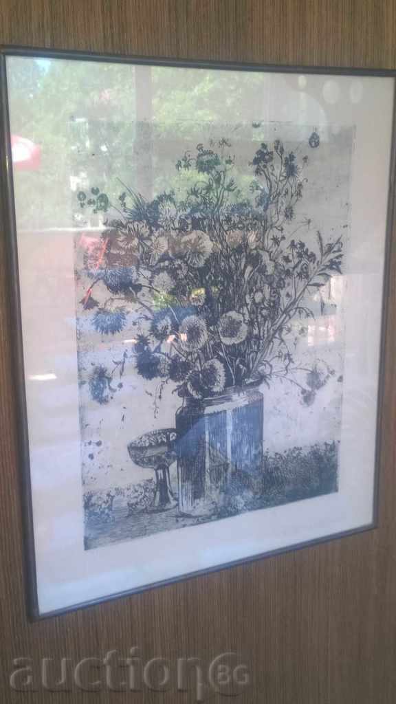 PICTURE - NATURMORT WITH FLOWER with price 48.00 BGN | € 24.54 PICTURE - NATURMORT WITH FLOWER with price 48.00 BGN | € 24.54