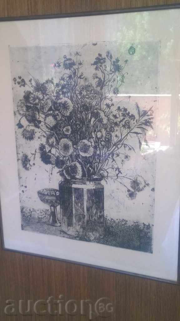 PICTURE - NATURMORT WITH FLOWER - 6 PICTURE - NATURMORT WITH FLOWER - 6