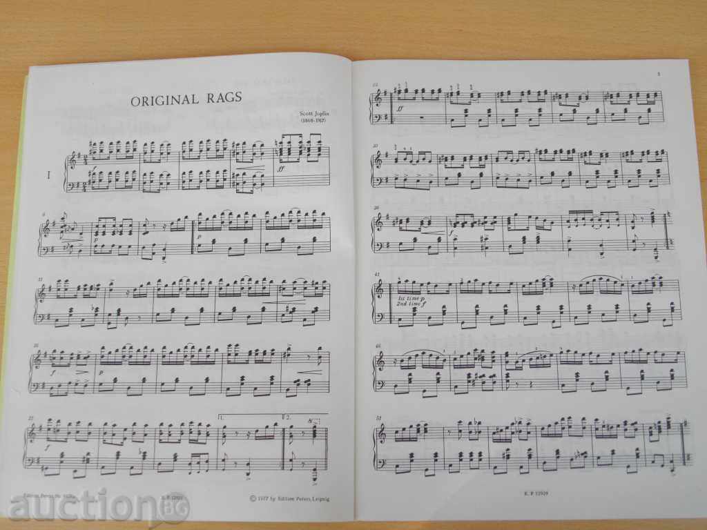Книга "RAGTIMES FÜR KLAVIER - I - SCOTT JOPLIN" - 92 стр. - 5 Книга "RAGTIMES FÜR KLAVIER - I - SCOTT JOPLIN" - 92 стр. - 5