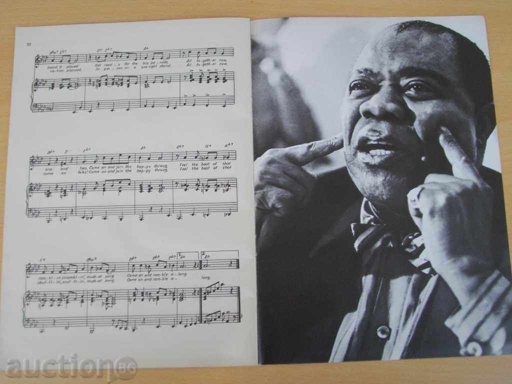 Book "King of Jazz-LOUIS ARMSTRONG-Klavir Gesang" - 32 pages - 6 Book "King of Jazz-LOUIS ARMSTRONG-Klavir Gesang" - 32 pages - 6