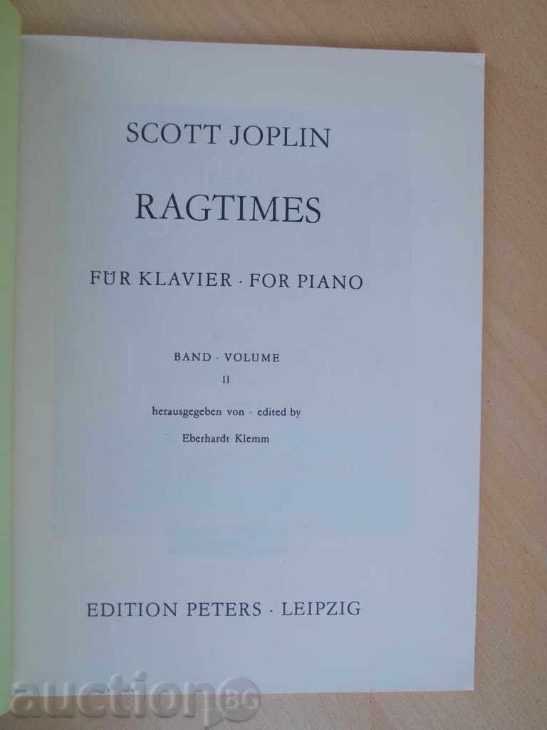 The book "RAGTIMES FÜR KLAVIER - II - SCOTT JOPLIN" - 78 pp. with price 30.00 BGN | € 15.34 The book "RAGTIMES FÜR KLAVIER - II - SCOTT JOPLIN" - 78 pp. with price 30.00 BGN | € 15.34