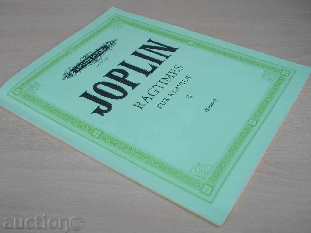 The book "RAGTIMES FÜR KLAVIER - II - SCOTT JOPLIN" - 78 pp. - 7 The book "RAGTIMES FÜR KLAVIER - II - SCOTT JOPLIN" - 78 pp. - 7