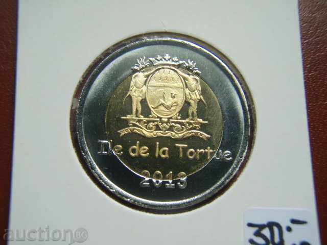4 Escalins 2013 Tortuga Island - Unc with price € 12.89 | 25.21 BGN