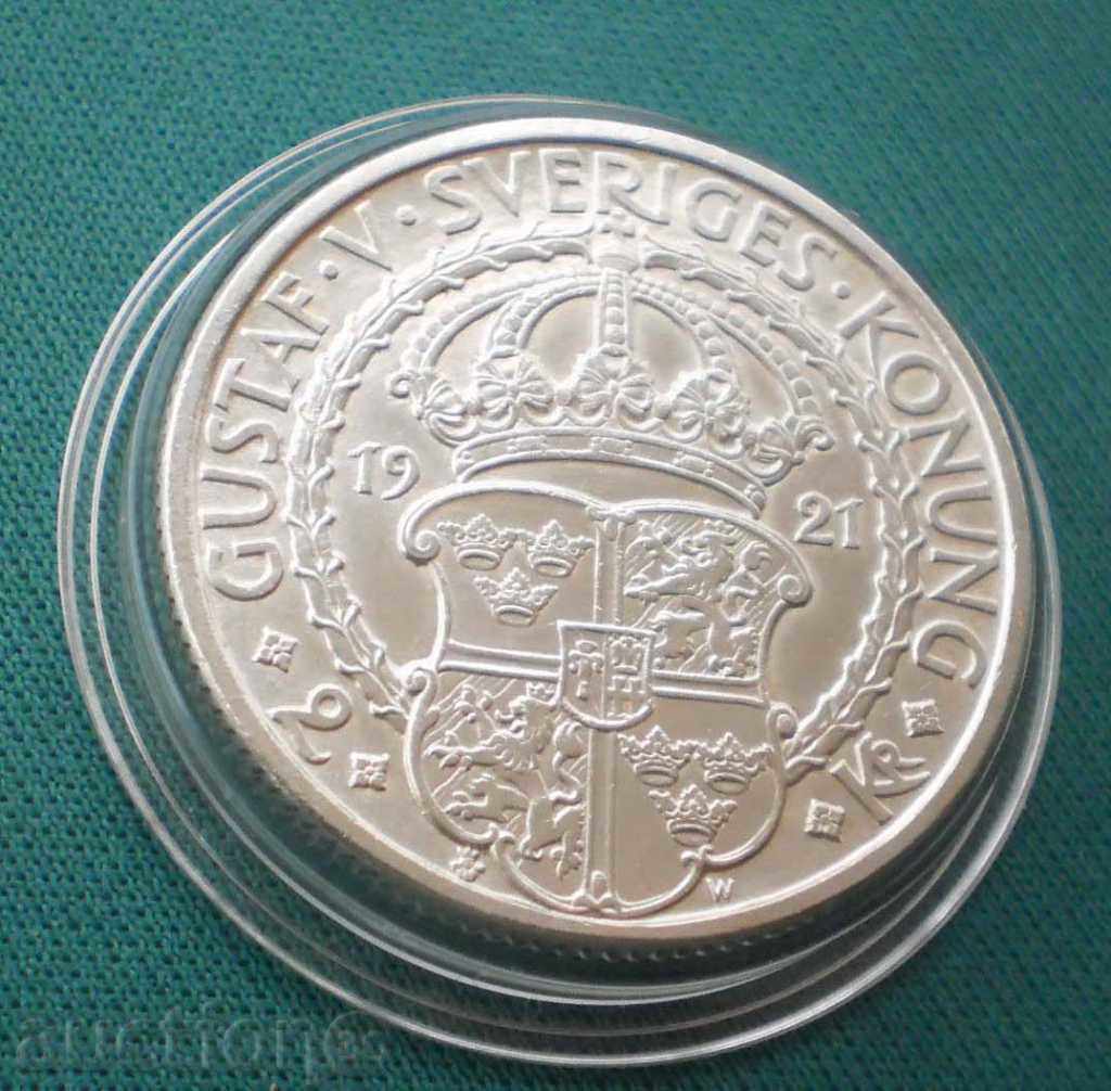 Suedia 2 coroane 1921 UNC cu preț € 30.68 | 60.00 BGN