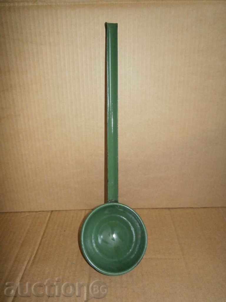 Auction Antique enamel ladle vintage retro Auction Antique enamel ladle vintage retro