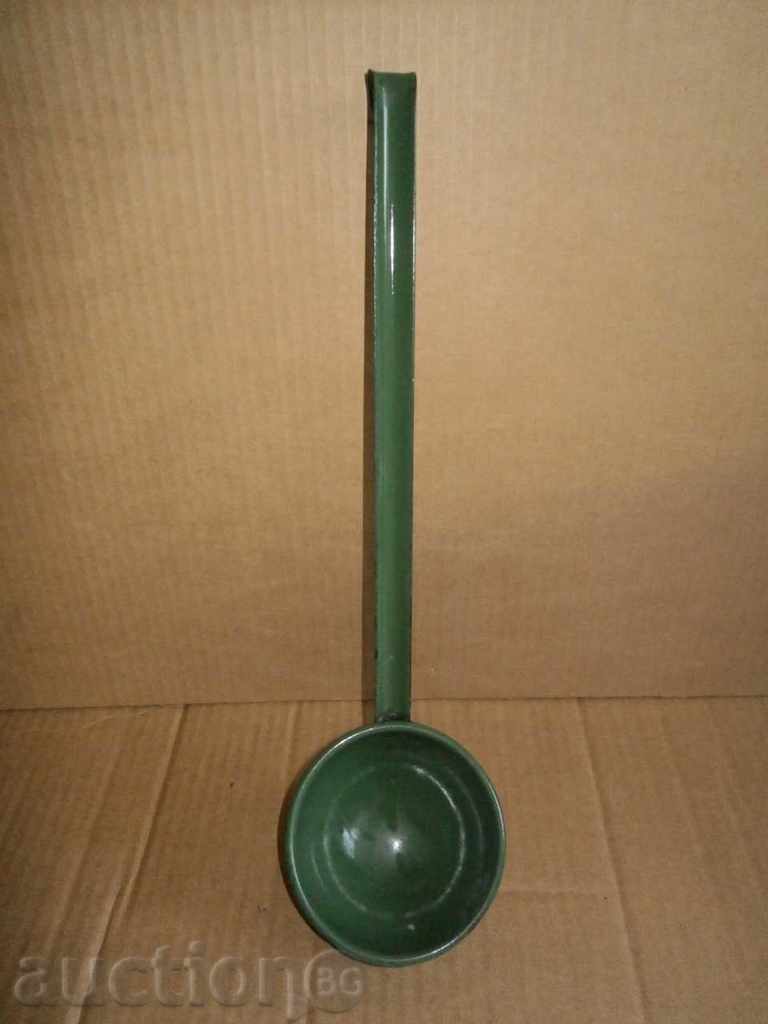 Delivery of Antique enamel ladle vintage retro Delivery of Antique enamel ladle vintage retro