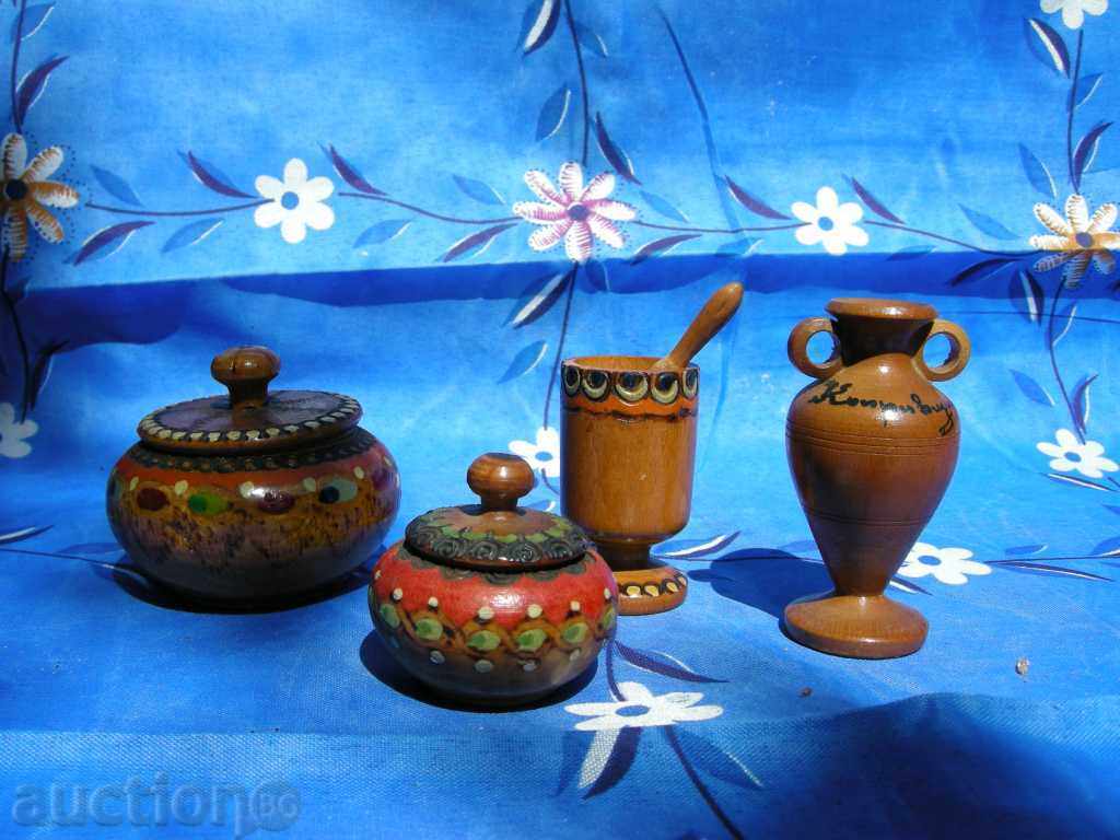 lot of wooden figures - 4 pcs. with price 20.00 BGN | € 10.23 lot of wooden figures - 4 pcs. with price 20.00 BGN | € 10.23