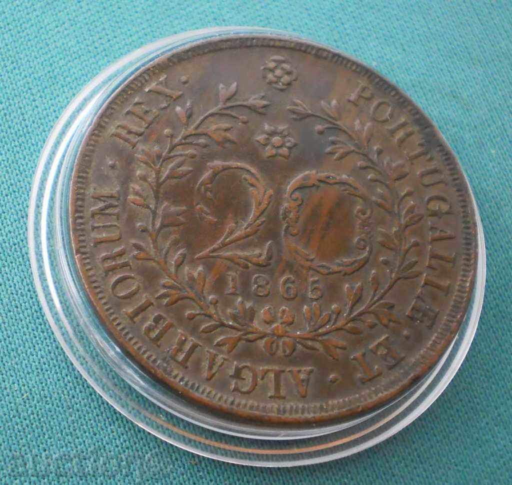 o-și Azori 20 Ray 1865 RRR cu preț € 51.13 | 100.00 BGN o-și Azori 20 Ray 1865 RRR cu preț € 51.13 | 100.00 BGN