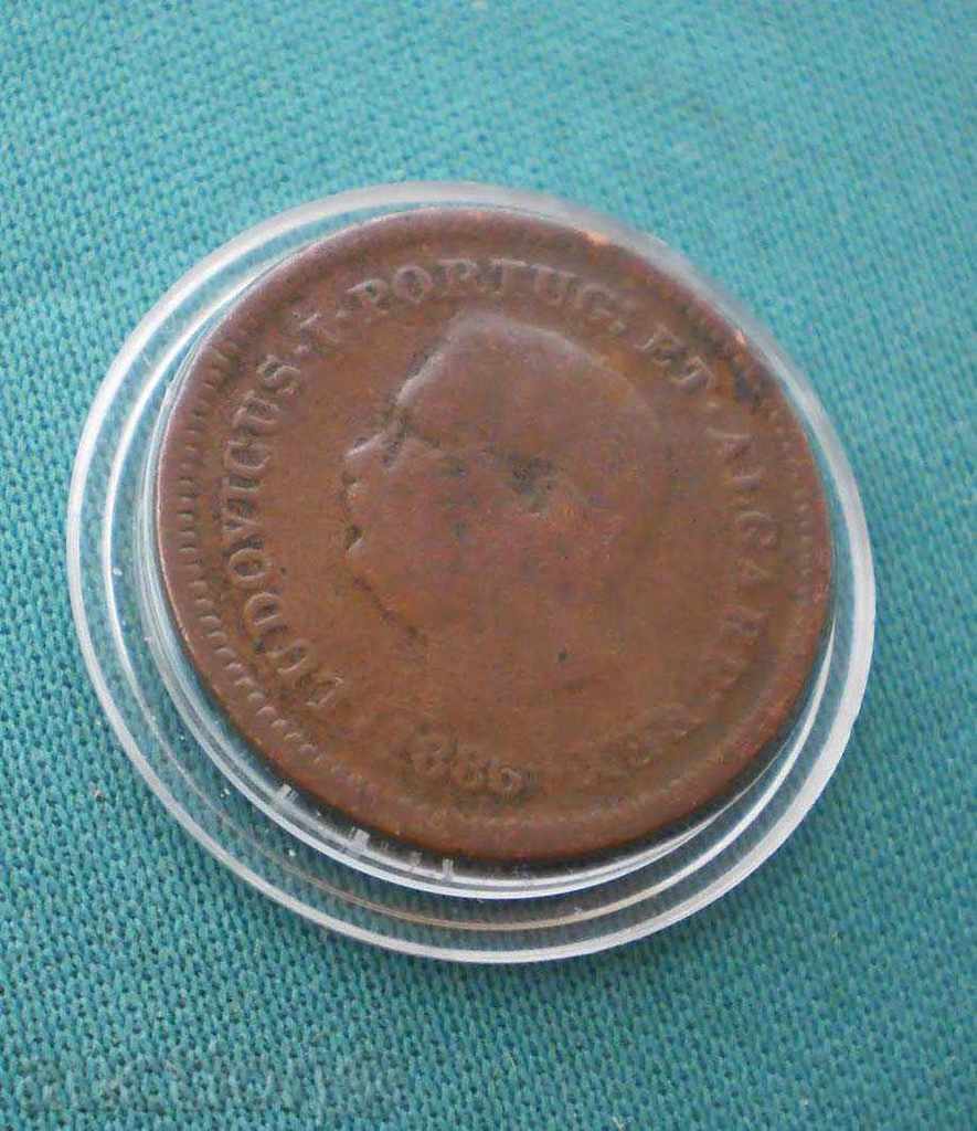 Portugheză India 1/8 Tanga 1886 RRR - 5