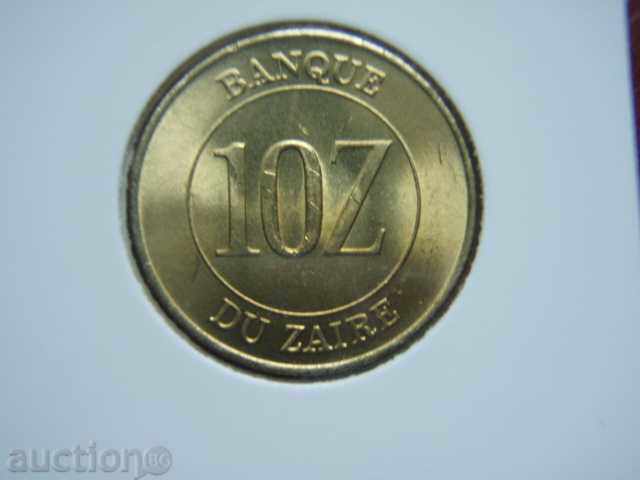 10 Zaires 1988 Zaire - Unc