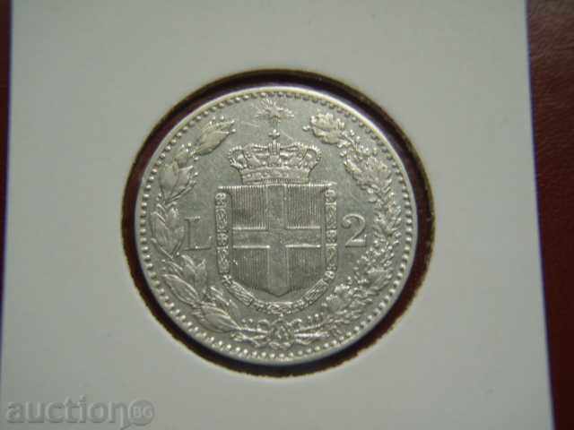 2 Lire 1884 Italia - XF 2 Lire 1884 Italia - XF