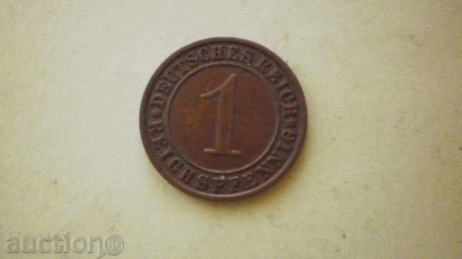 Copper Coin 1 Phenicia 1934A Germany