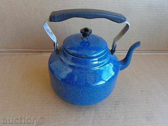 Old enamelized kettle, coffee maker, kettle with price 43.00 BGN | € 21.99 Old enamelized kettle, coffee maker, kettle with price 43.00 BGN | € 21.99