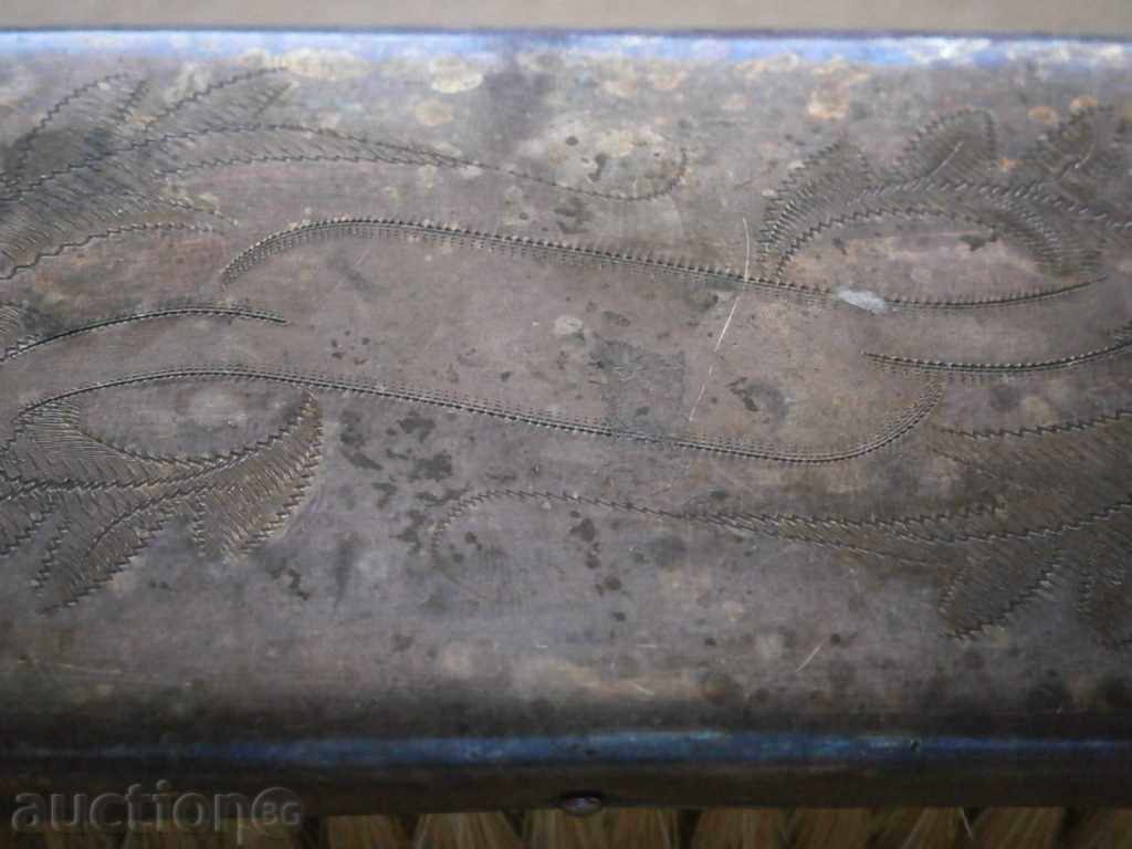 старинна посребрена четка ретро винтидж - 6