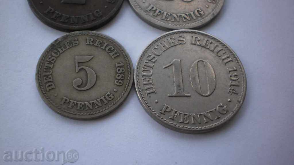 Licitație Lot Pfennig Germană 1876 - 1914
