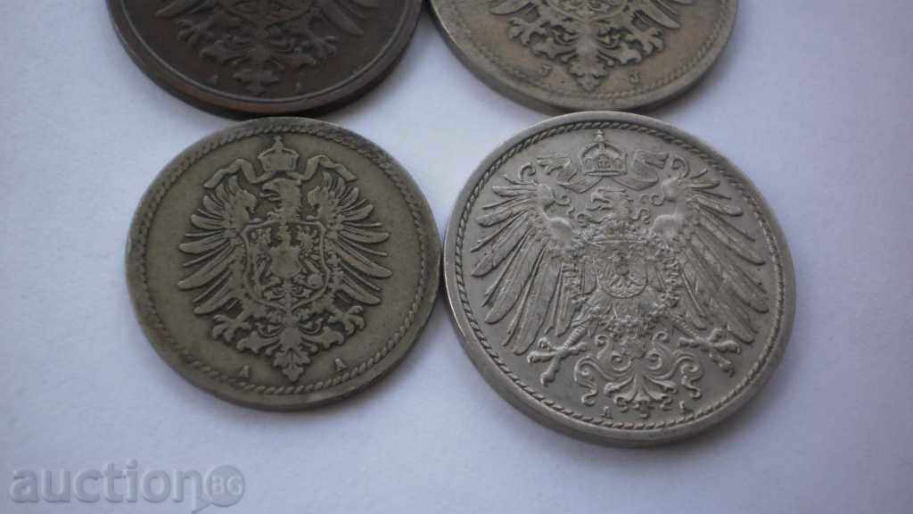 Lot Pfennig Germană 1876 - 1914 - 6