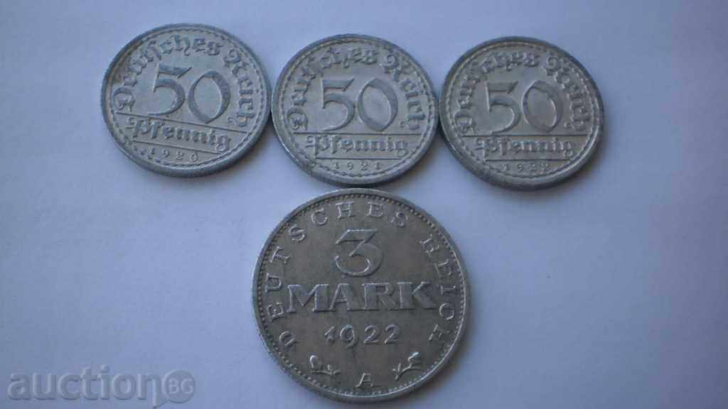 Παρτίδα γερμανική pfennig και Μάρκες 1920 - 1922