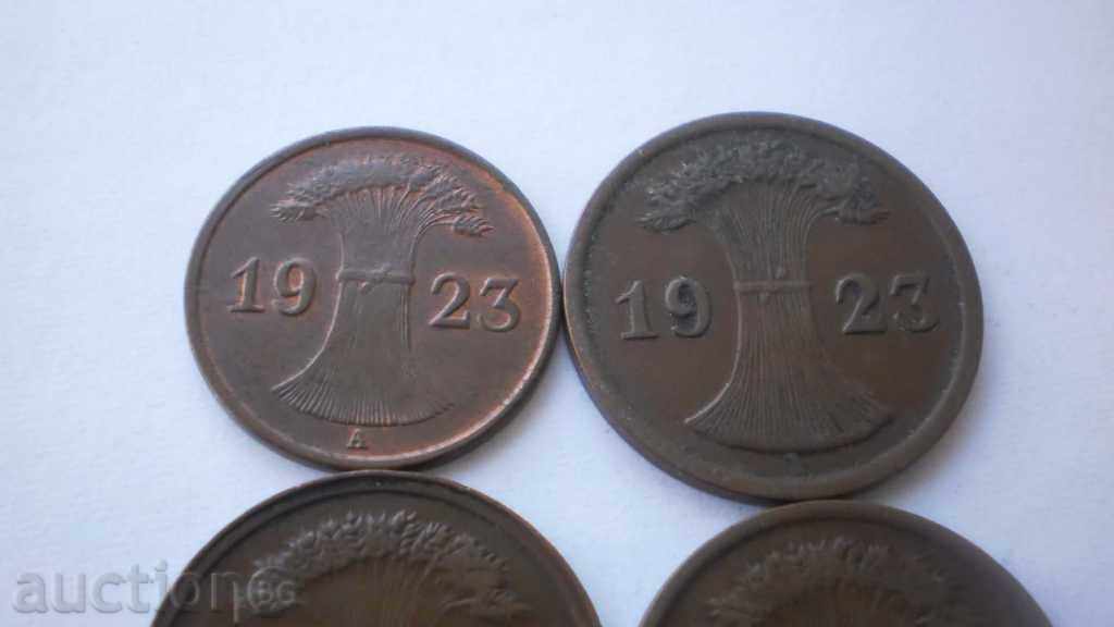 Lot Pfennig german 1923 - 1924 - 5