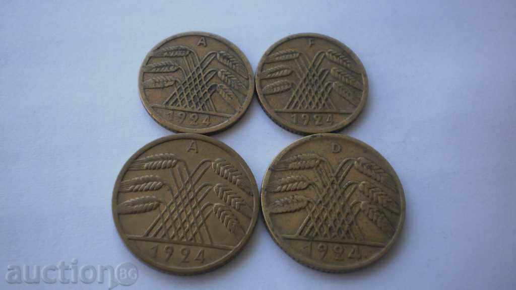 Livrarea Lot pfennig germană 1924