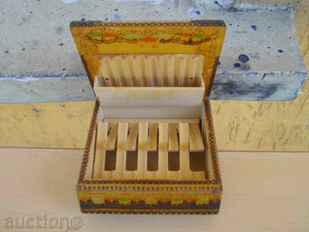 Кутия за цигари пирографирана - 1