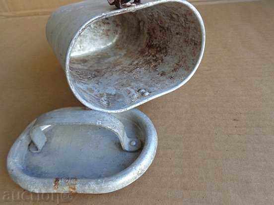 WW2 German Aluminum Food Jug - 5 WW2 German Aluminum Food Jug - 5