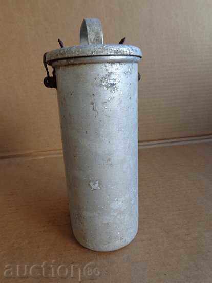 WW2 German Aluminum Food Jug - 7 WW2 German Aluminum Food Jug - 7