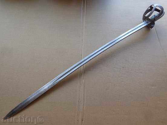 Sabie de cavalerie germană cu teacă model 1870, palaș, iatagan - 7