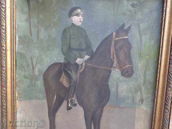 Old painting framed oil on cardboard Kingdom of Bulgaria - 5 Old painting framed oil on cardboard Kingdom of Bulgaria - 5