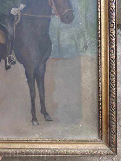 Old painting framed oil on cardboard Kingdom of Bulgaria - 7 Old painting framed oil on cardboard Kingdom of Bulgaria - 7