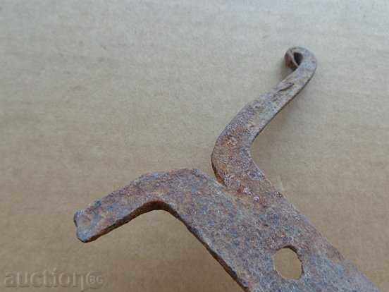 Auction Old forged scraper, wrought iron, primitive Auction Old forged scraper, wrought iron, primitive