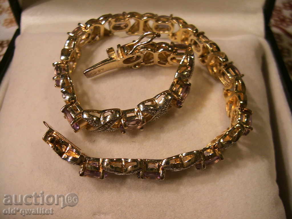 ATTRACTIVE SILVER GRAY, AMETIC, DIAMOND, SREBRO 925 - 5 ATTRACTIVE SILVER GRAY, AMETIC, DIAMOND, SREBRO 925 - 5