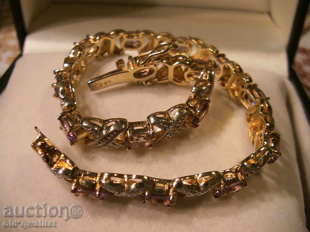 ATTRACTIVE SILVER GRAY, AMETIC, DIAMOND, SREBRO 925 - 6 ATTRACTIVE SILVER GRAY, AMETIC, DIAMOND, SREBRO 925 - 6