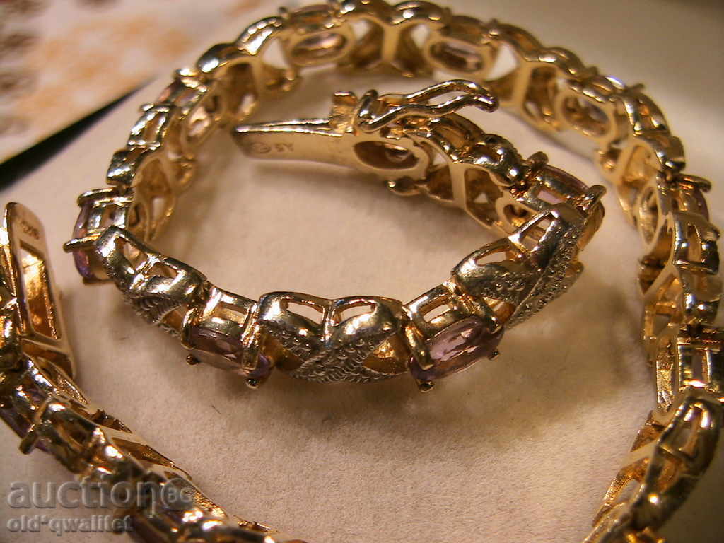 ATTRACTIVE SILVER GRAY, AMETIC, DIAMOND, SREBRO 925 - 7 ATTRACTIVE SILVER GRAY, AMETIC, DIAMOND, SREBRO 925 - 7