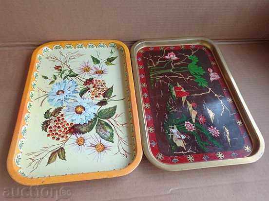 Lots of trays from Poland, tray, tray, teapot, early salt with price 40.00 BGN | € 20.45 Lots of trays from Poland, tray, tray, teapot, early salt with price 40.00 BGN | € 20.45