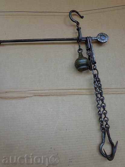 Ottoman scales with top, scale, weights, wrought iron with price 95.00 BGN | € 48.57 Ottoman scales with top, scale, weights, wrought iron with price 95.00 BGN | € 48.57
